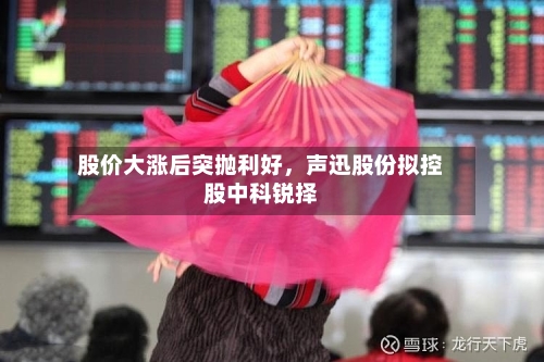 股价大涨后突抛利好，声迅股份拟控股中科锐择-第2张图片