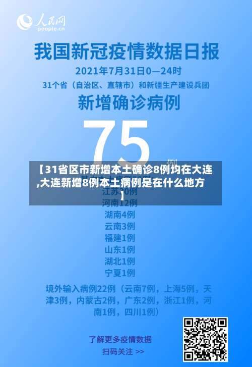 【31省区市新增本土确诊8例均在大连,大连新增8例本土病例是在什么地方】