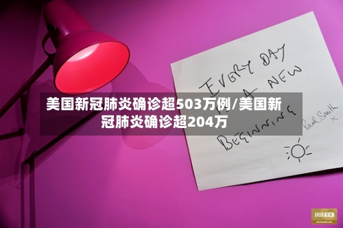 美国新冠肺炎确诊超503万例/美国新冠肺炎确诊超204万